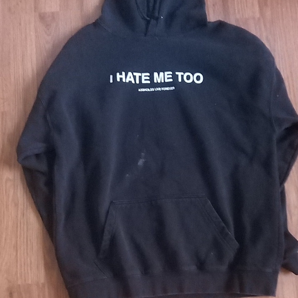 Black and White Graphic Sweatshirt Hoodie